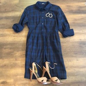 Gap fall plaid dress with pockets!